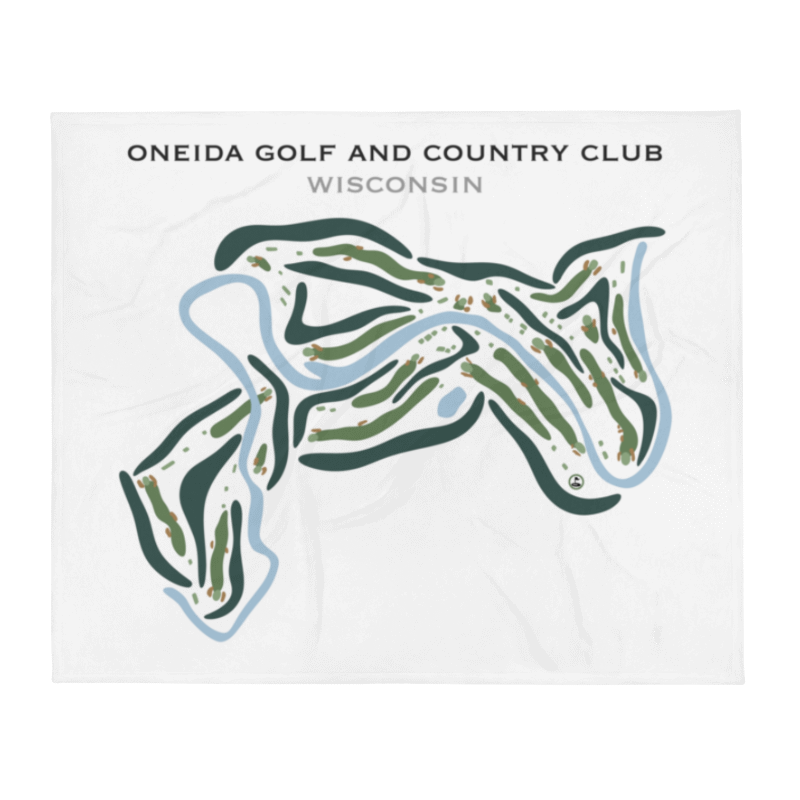 Oneida Golf and Country Club, Wisconsin - Printed Golf Courses