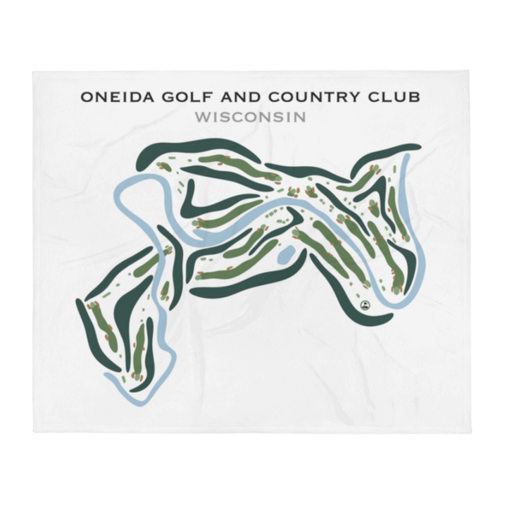 Oneida Golf and Country Club, Wisconsin - Printed Golf Courses