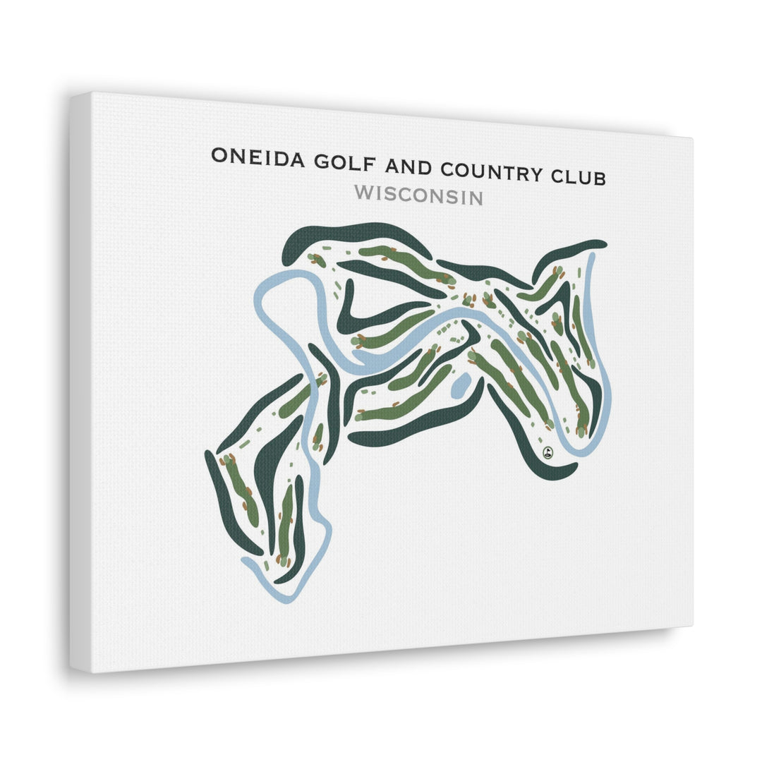 Oneida Golf and Country Club, Wisconsin - Printed Golf Courses