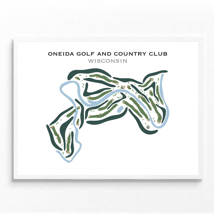 Oneida Golf and Country Club, Wisconsin - Printed Golf Courses