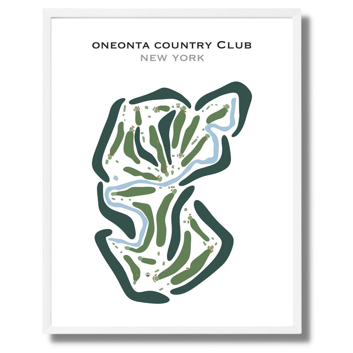 Oneonta Country Club, New York - Printed Golf Courses