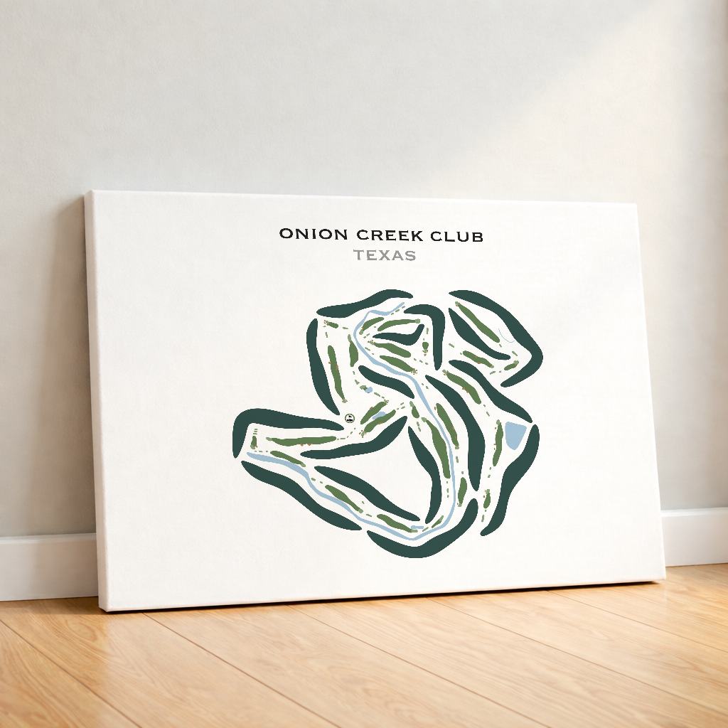 Onion Creek Club, Texas - Printed Golf Courses