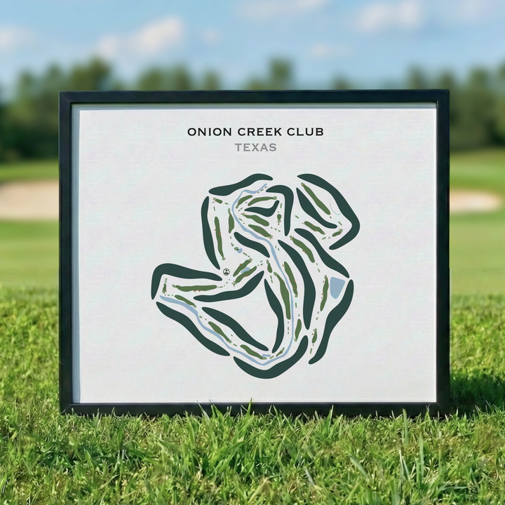 Onion Creek Club, Texas - Printed Golf Courses