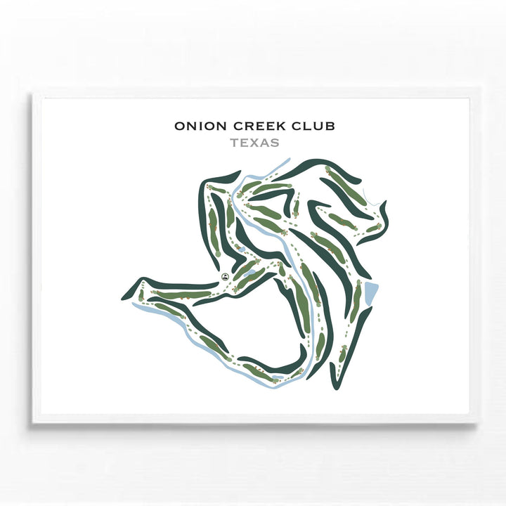 Onion Creek Club, Texas - Printed Golf Courses