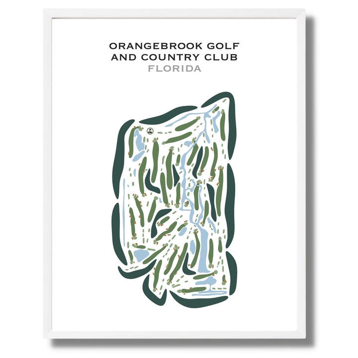 Orangebrook Golf & Country Club, Florida - Printed Golf Courses