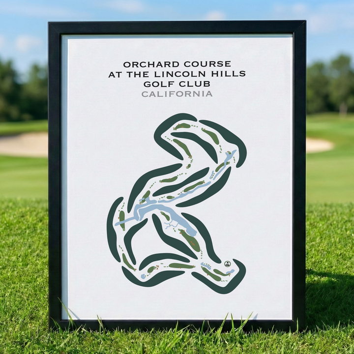 Orchard Course at The Lincoln Hills Golf Club, California - Printed Golf Courses