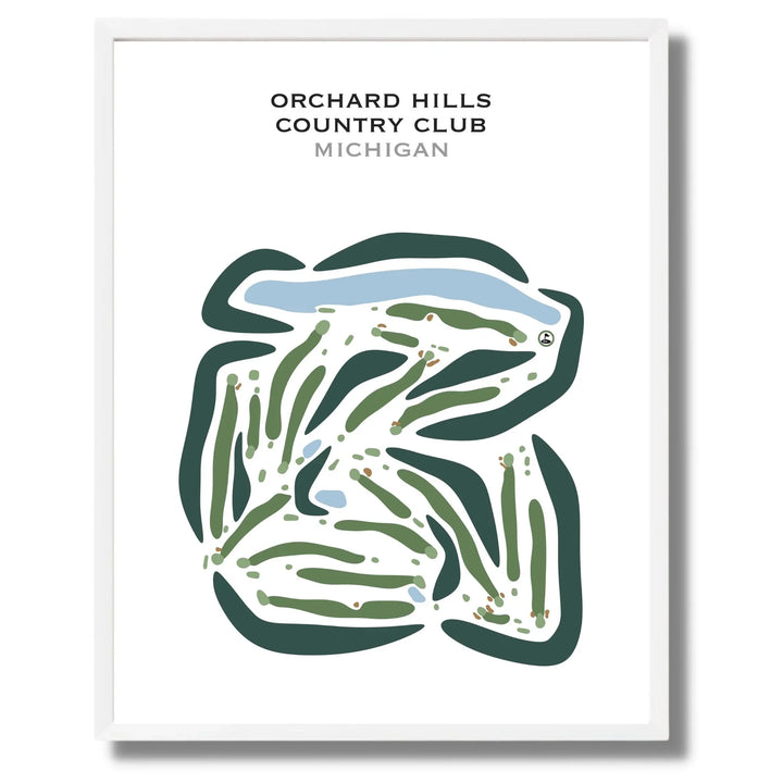 Orchard Hills Country Club, Michigan - Printed Golf Courses