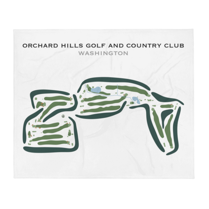 Orchard Hills Golf & Country Club, Washington - Printed Golf Courses