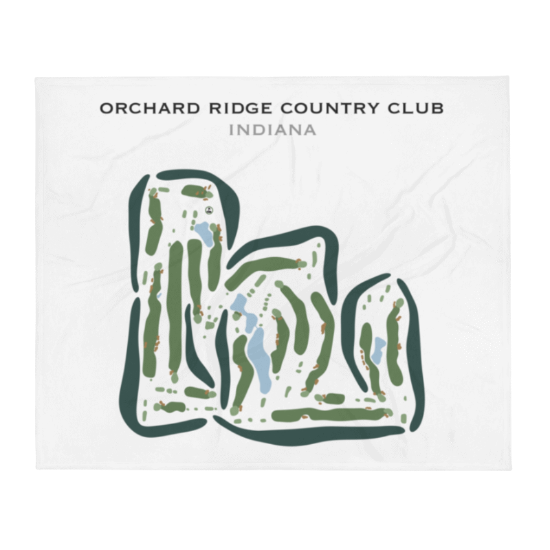 Orchard Ridge Country Club, Indiana - Printed Golf Courses