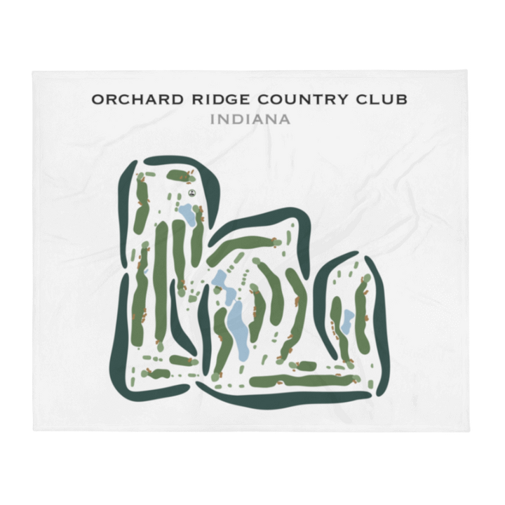 Orchard Ridge Country Club, Indiana - Printed Golf Courses