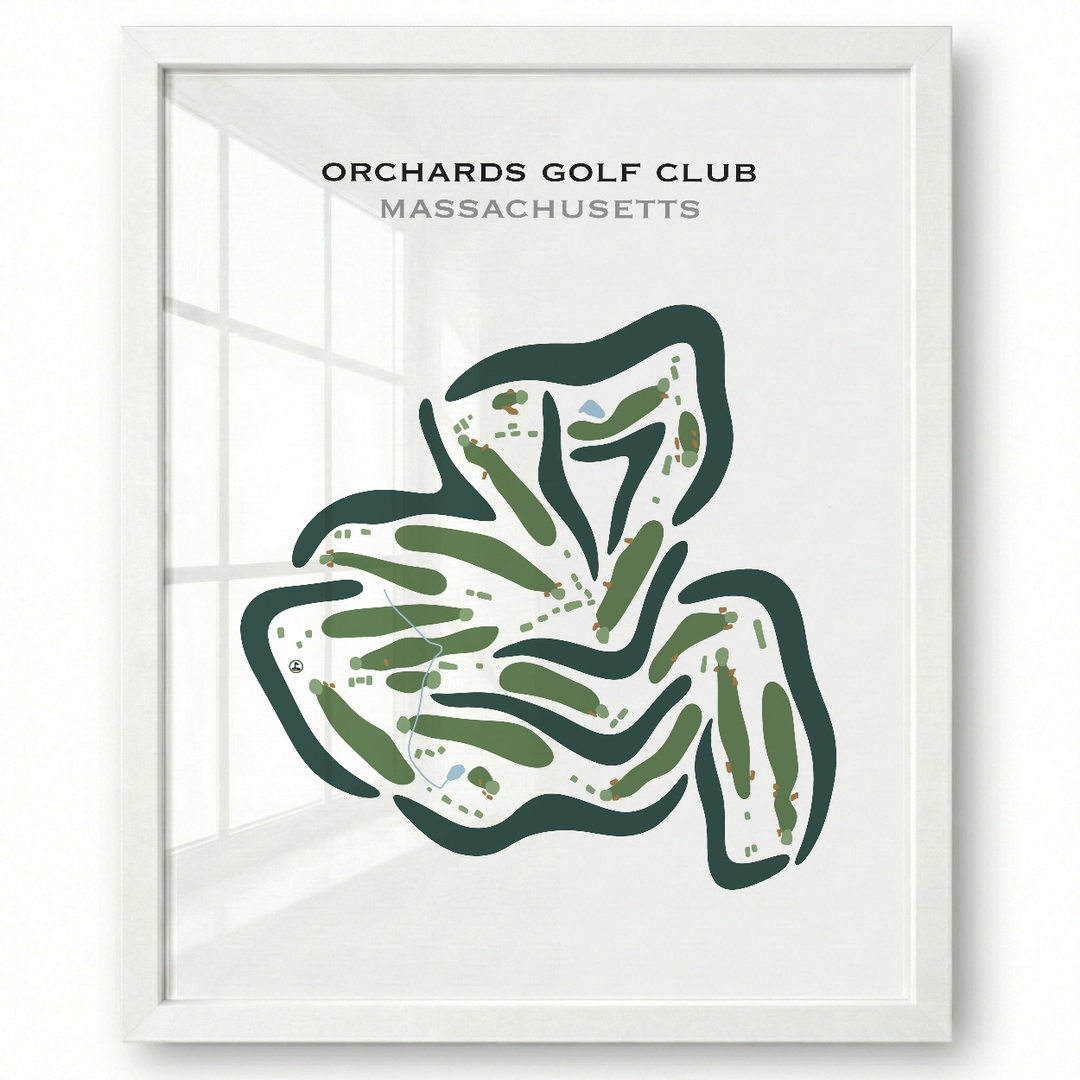 Orchards Golf Club, Massachusetts - Printed Golf Courses