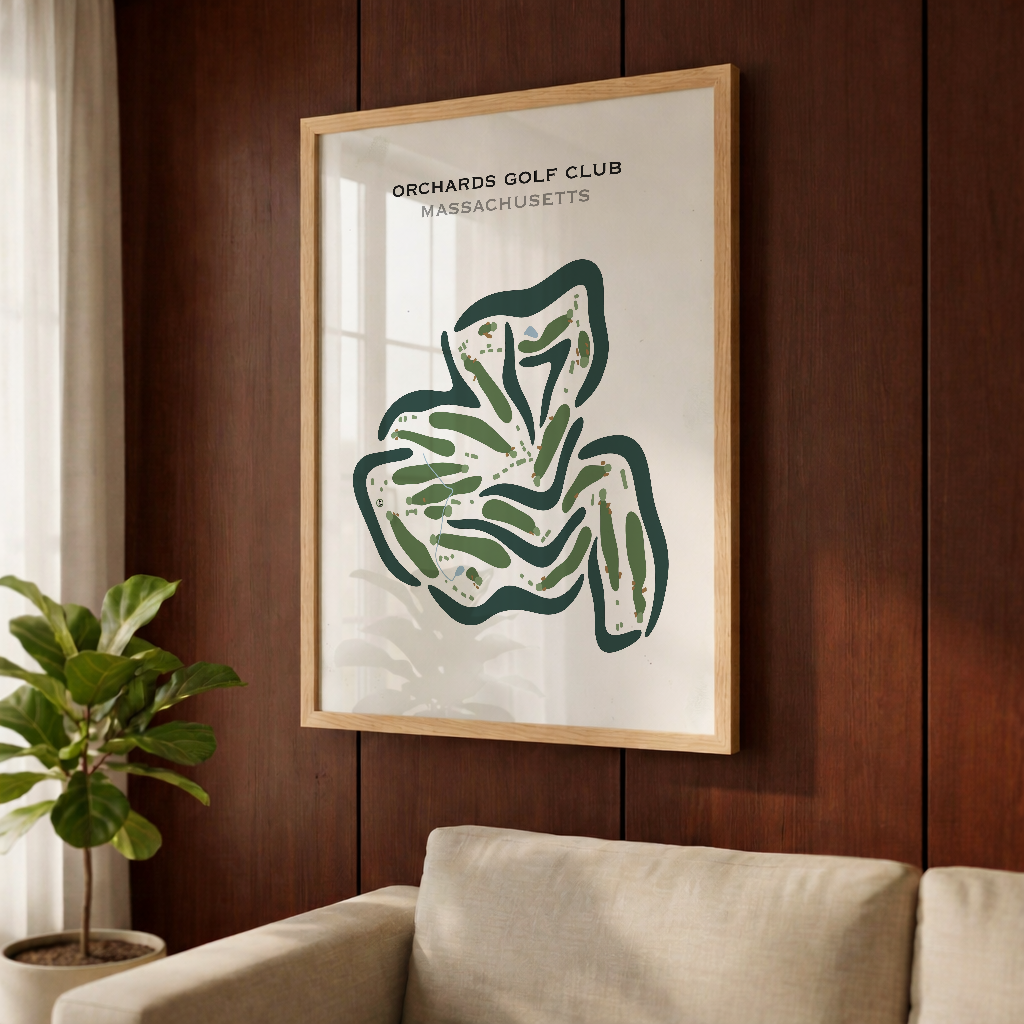 Orchards Golf Club, Massachusetts - Printed Golf Courses