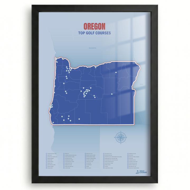 Map of Oregon Golf Courses