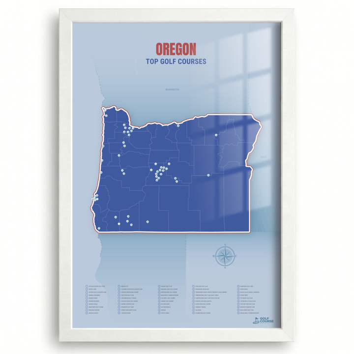 Map of Oregon Golf Courses