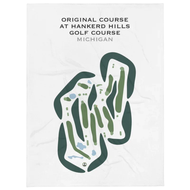 Original Course at Hankerd Hills Golf Course, Michigan - Printed Golf Courses