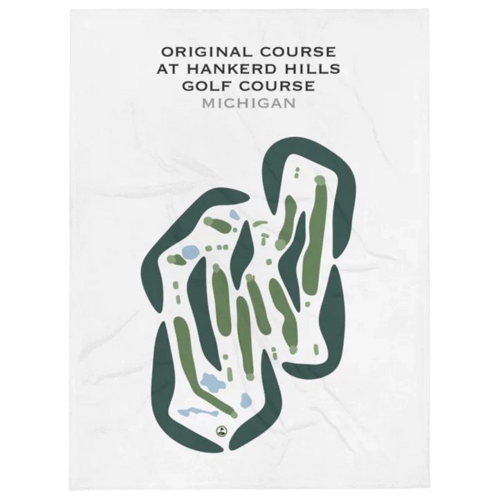 Original Course at Hankerd Hills Golf Course, Michigan - Printed Golf Courses
