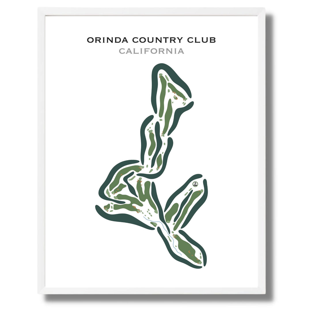 Orinda Country Club, California - Printed Golf Courses