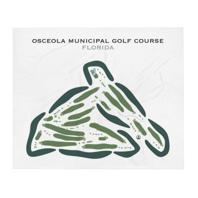 Osceola Municipal Golf Course, Florida - Printed Golf Courses