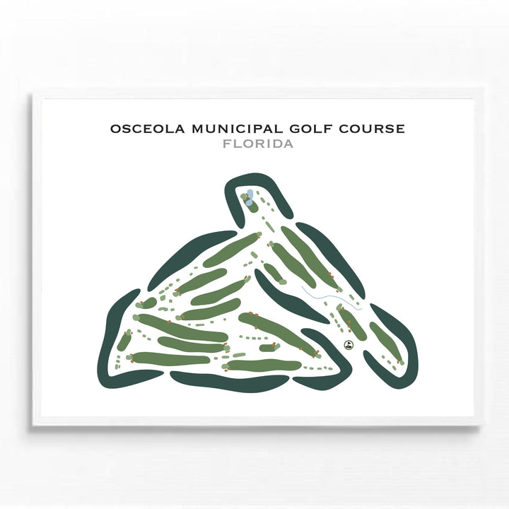 Osceola Municipal Golf Course, Florida - Printed Golf Courses