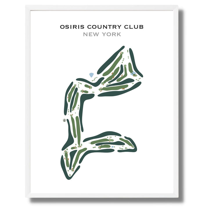 Osiris Country Club, New York - Printed Golf Course