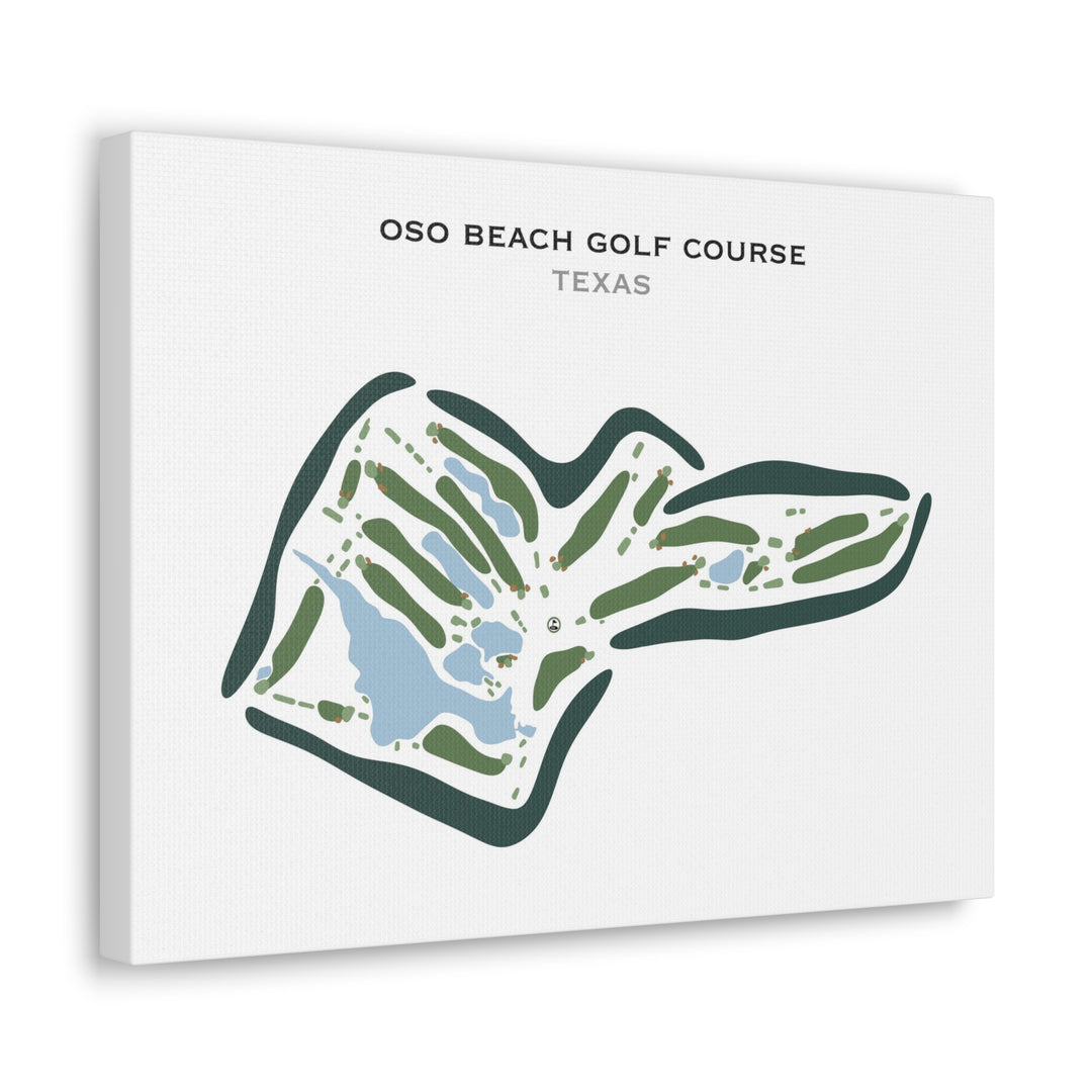 Oso Beach Golf Course, Texas - Printed Golf Courses