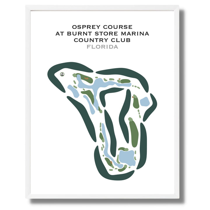 Osprey Course at Burnt Store Marina Country Club, Florida - Printed Golf Courses
