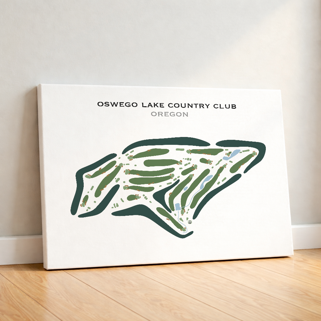 Oswego Lake Country Club, Oregon - Printed Golf Courses