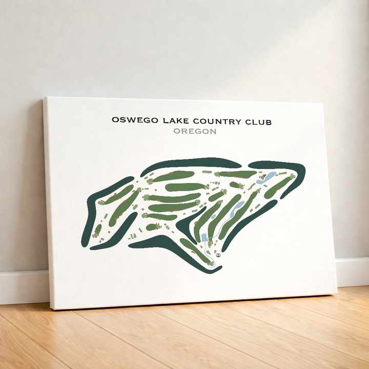 Oswego Lake Country Club, Oregon - Printed Golf Courses
