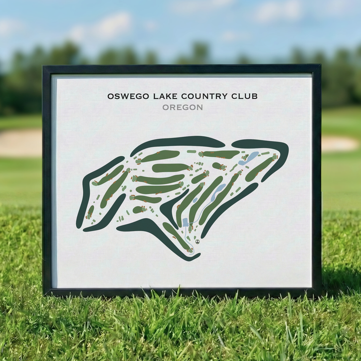 Oswego Lake Country Club, Oregon - Printed Golf Courses