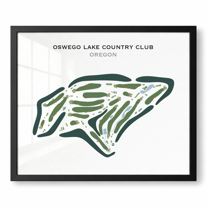Oswego Lake Country Club, Oregon - Printed Golf Courses