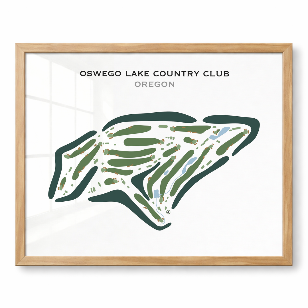 Oswego Lake Country Club, Oregon - Printed Golf Courses