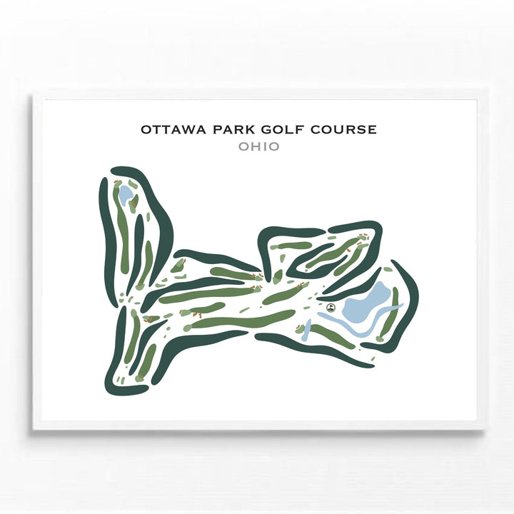 Ottawa Park Golf Course, Ohio - Printed Golf Courses