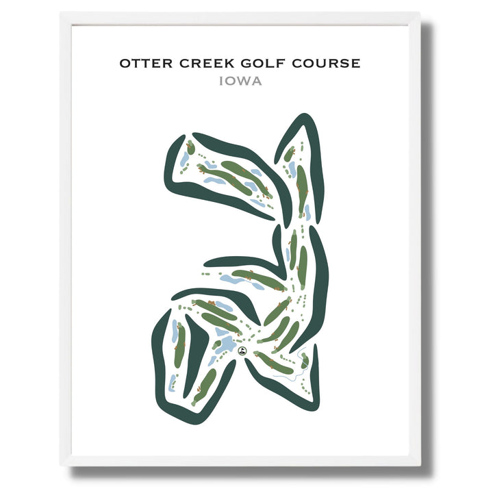 Otter Creek Golf Course, Iowa - Printed Golf Courses