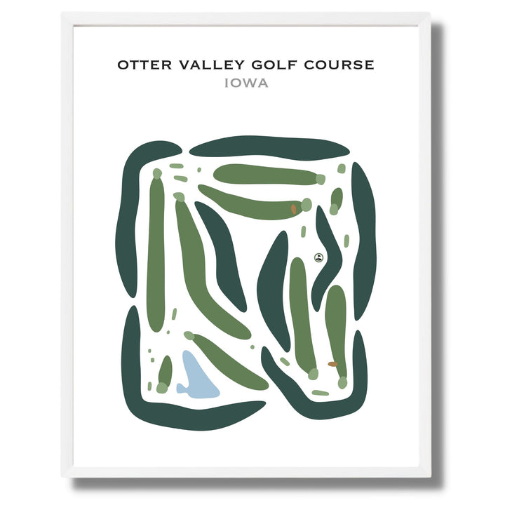 Otter Valley Golf Course, Iowa - Printed Golf Courses