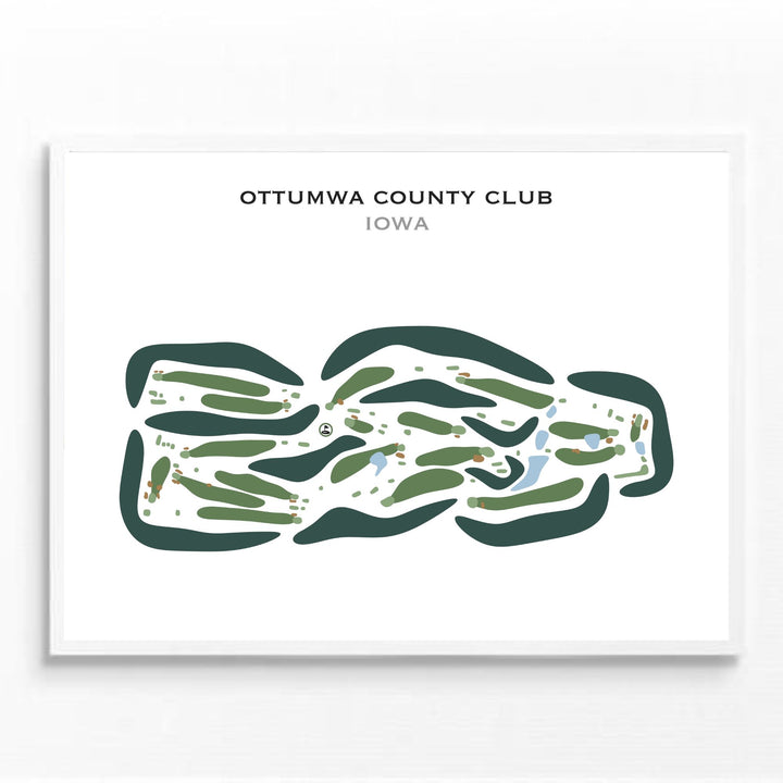 Ottumwa Country Club, Iowa - Printed Golf Courses