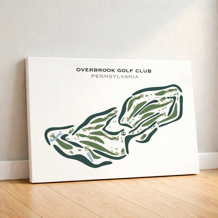 Overbrook Golf Club, Pennsylvania - Printed Golf Courses