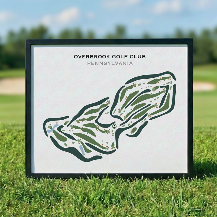Overbrook Golf Club, Pennsylvania - Printed Golf Courses