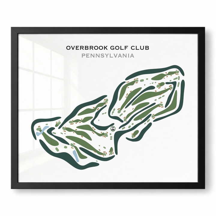 Overbrook Golf Club, Pennsylvania - Printed Golf Courses