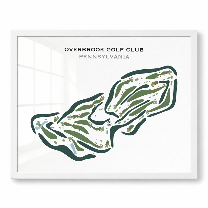 Overbrook Golf Club, Pennsylvania - Printed Golf Courses