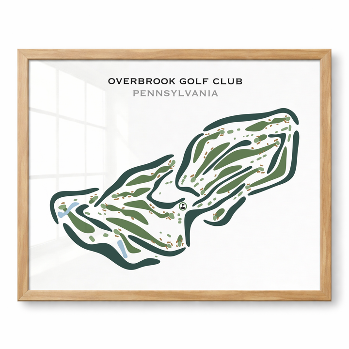 Overbrook Golf Club, Pennsylvania - Printed Golf Courses