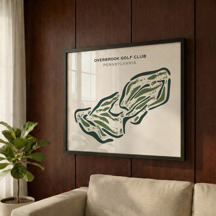 Overbrook Golf Club, Pennsylvania - Printed Golf Courses