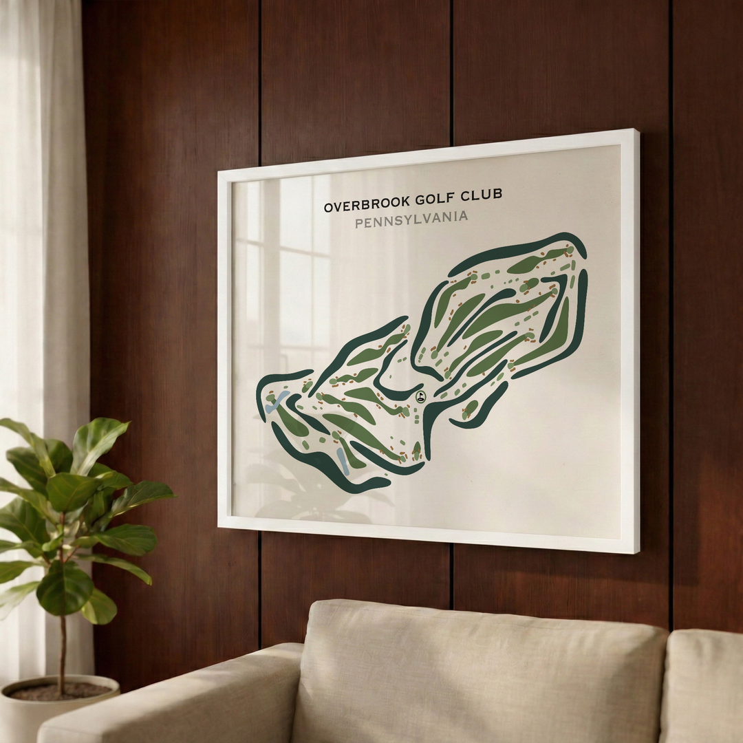Overbrook Golf Club, Pennsylvania - Printed Golf Courses