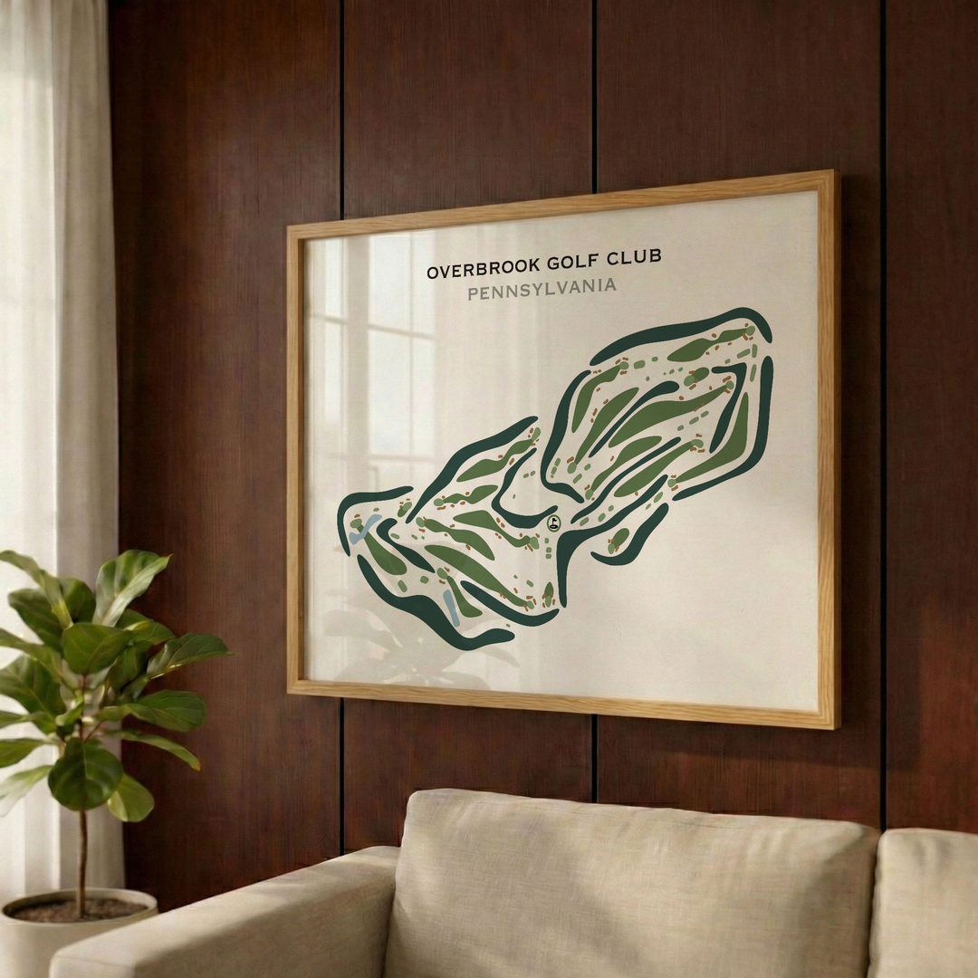 Overbrook Golf Club, Pennsylvania - Printed Golf Courses