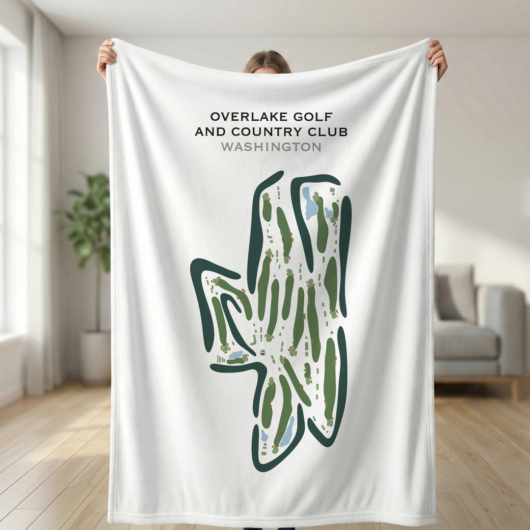Overlake Golf & Country Club, Washington - Printed Golf Course