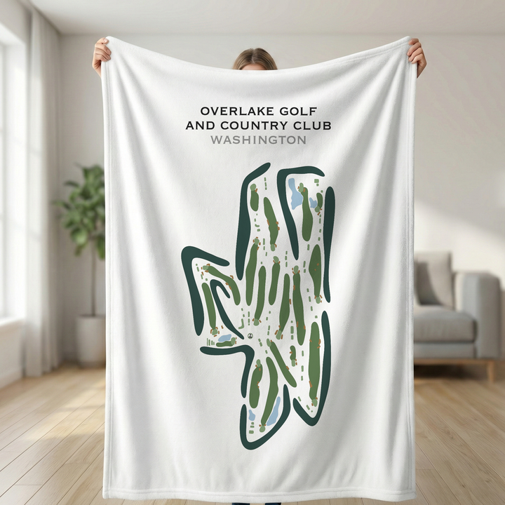 Overlake Golf & Country Club, Washington - Printed Golf Course