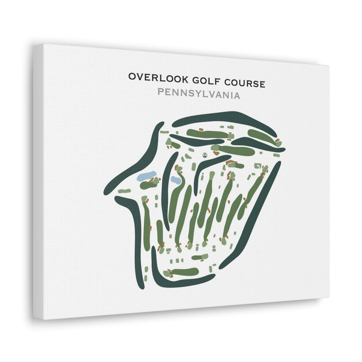 Overlook Golf Course, Pennsylvania - Printed Golf Course