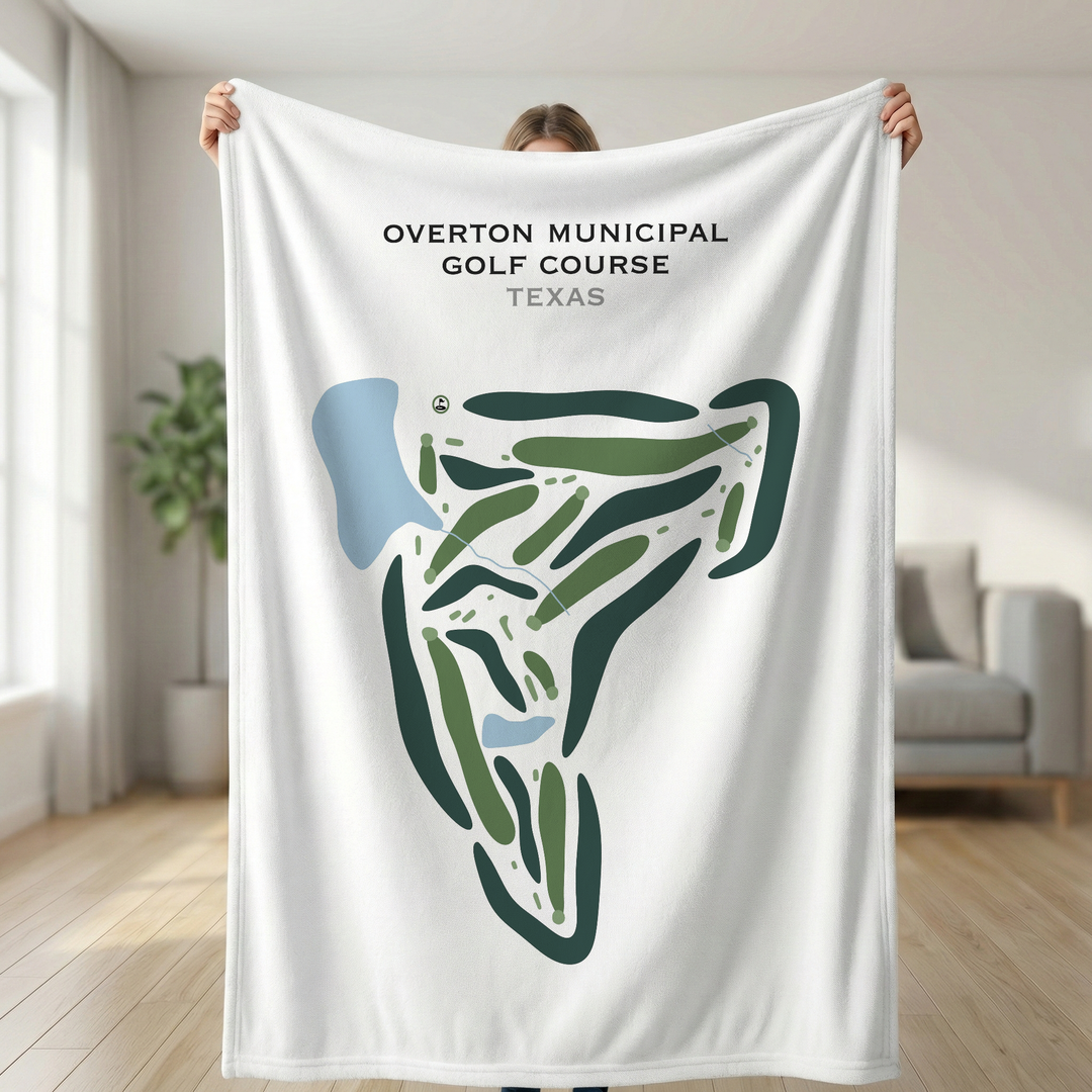 Overton Municipal Golf Course, Texas - Printed Golf Courses