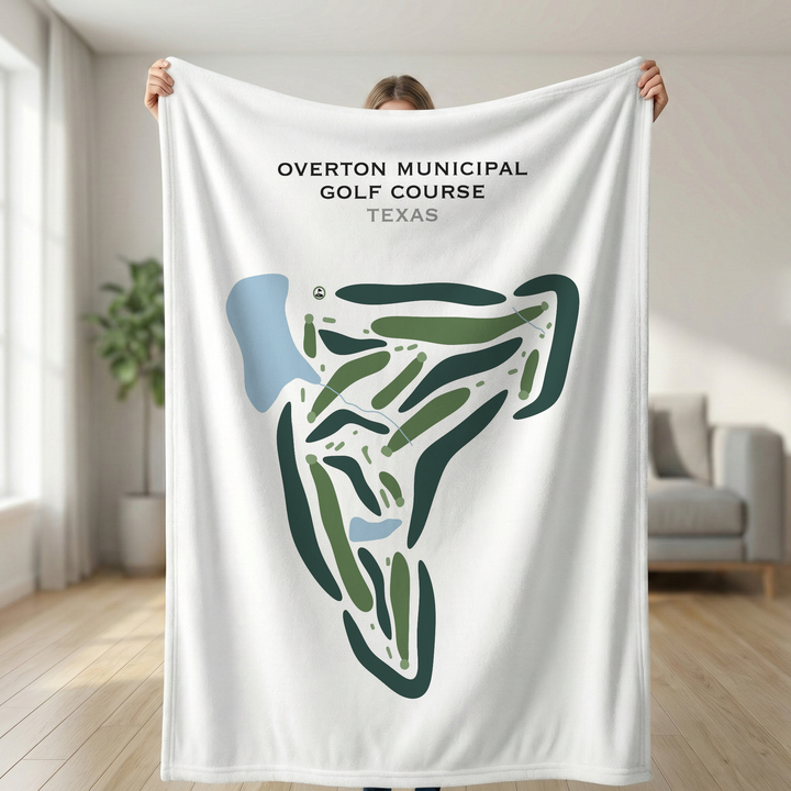 Overton Municipal Golf Course, Texas - Printed Golf Courses