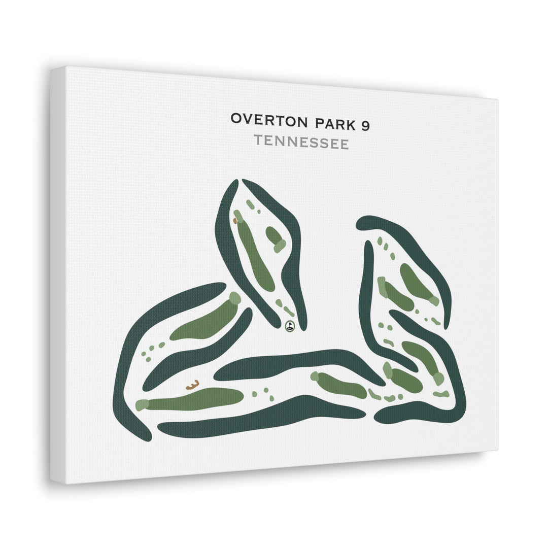 Overton Park 9, Tennessee - Printed Golf Courses