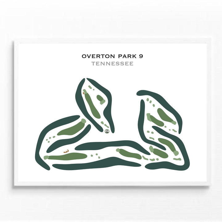 Overton Park 9, Tennessee - Printed Golf Courses